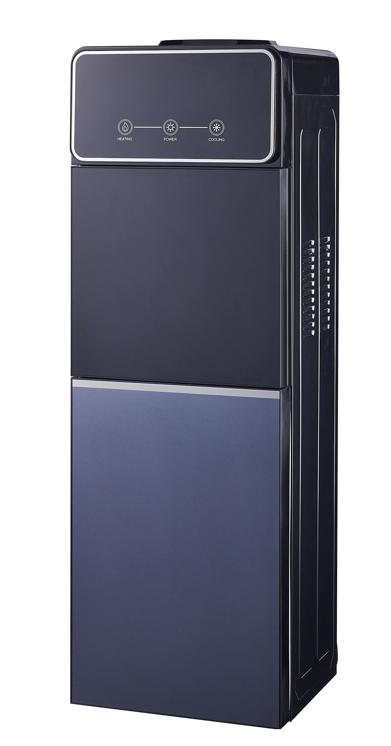 Двухдверный большой стеклянный диспенсер для воды с холодильником - Фотография_2