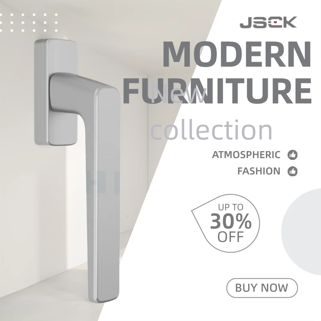 Оконная ручка из алюминиевого сплава премиум-класса с фторовым покрытием