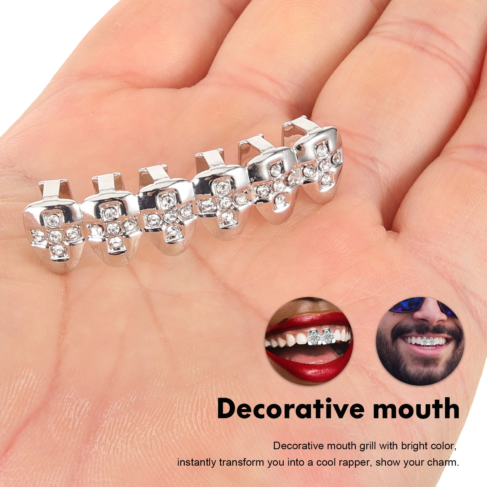 1 комплект, металлические грили для зубов в стиле хип-хоп