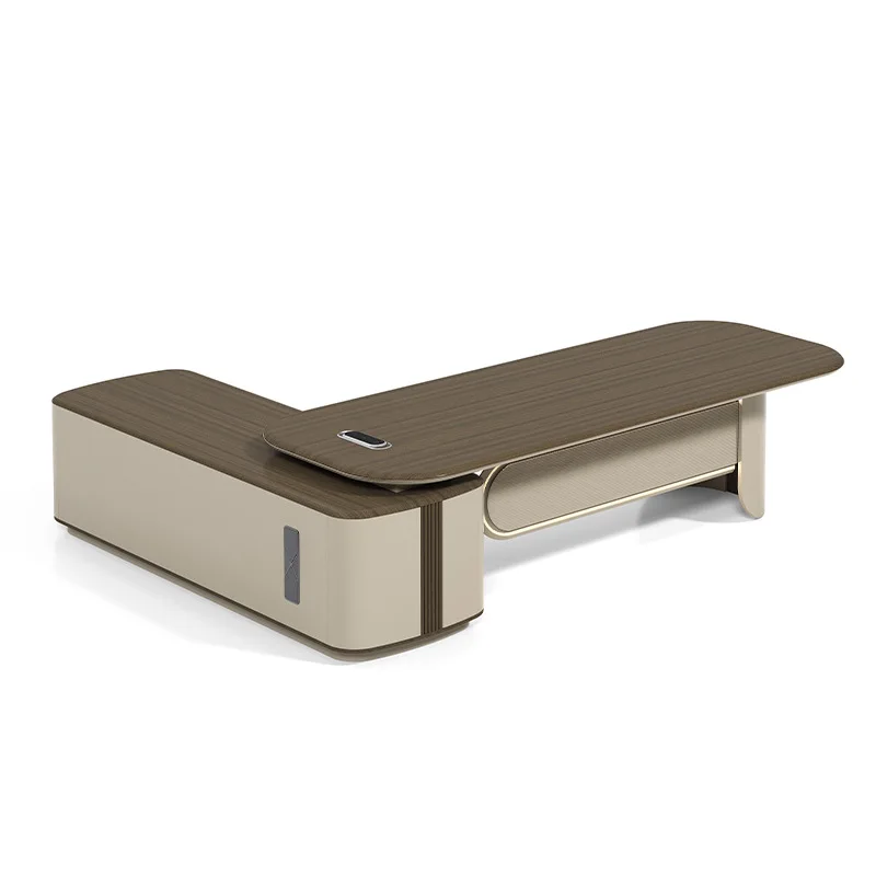 Простой современный легкий роскошный стол босса - Фотография_5