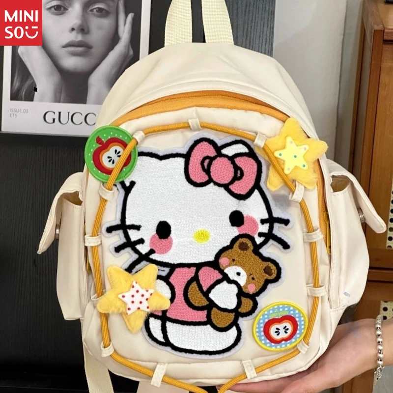 Ретро-рюкзак miniso hello kitty |   мини-сумка в стиле showa - Фотография_2