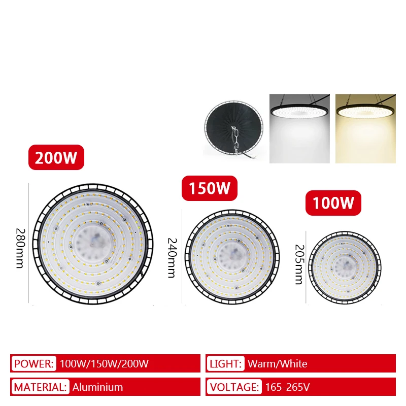 High bay light ufo led 220 в 100 - Фотография_6