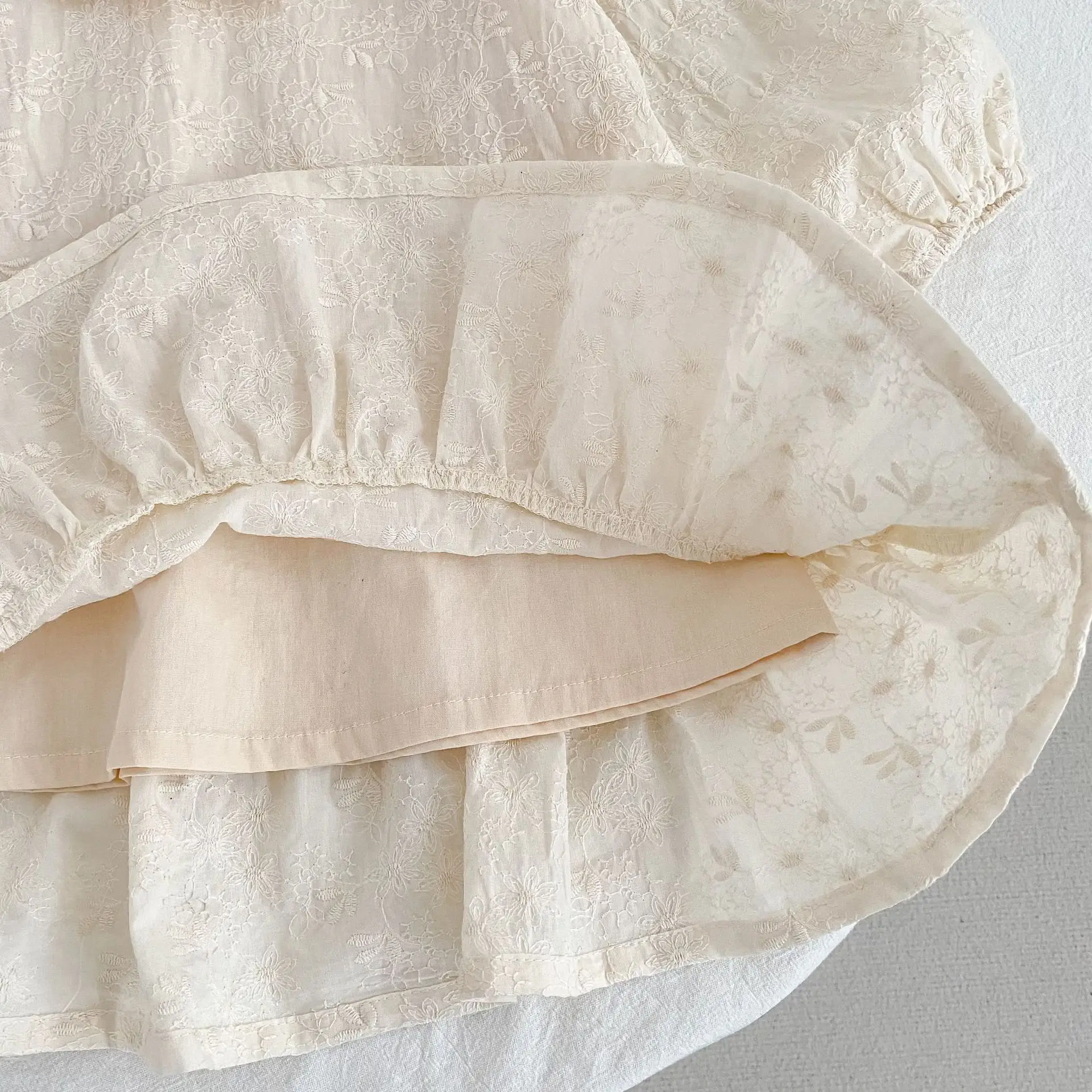 Весеннее платье с длинными рукавами для маленьких девочек - Фотография_6