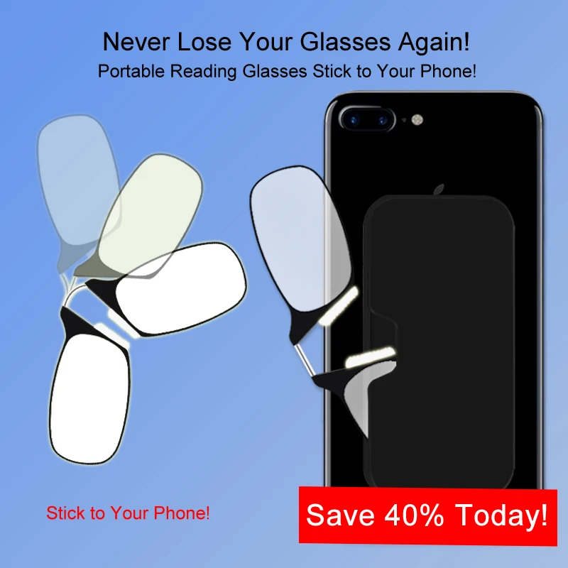 Мужские очки для чтения с зажимом для носа - Фотография_2