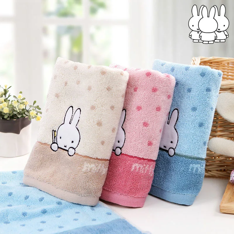 Новинка, милое полотенце miffy из 100% хлопка