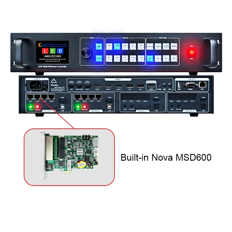 Новый контроллер светодиодного дисплея «два в одном» ex1000 - Фотография_6