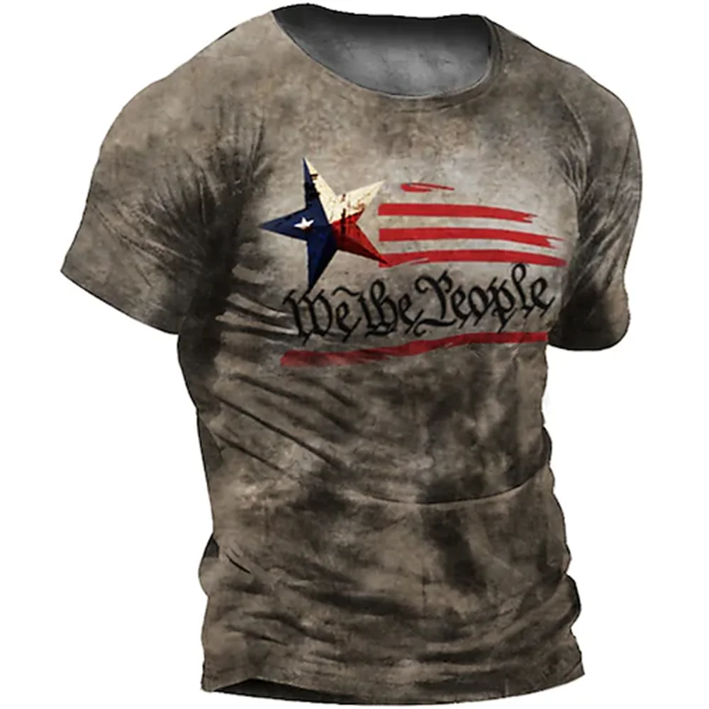 Summer t-shirt men vintage print - Фотография_4