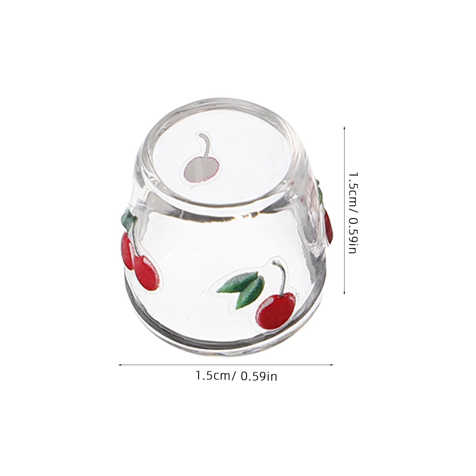 Миниатюрные стеклянные чашки в форме вишни - Фотография_3