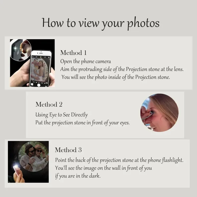 Персонализированное фотопроекционное ожерелье «я люблю тебя» - Фотография_2