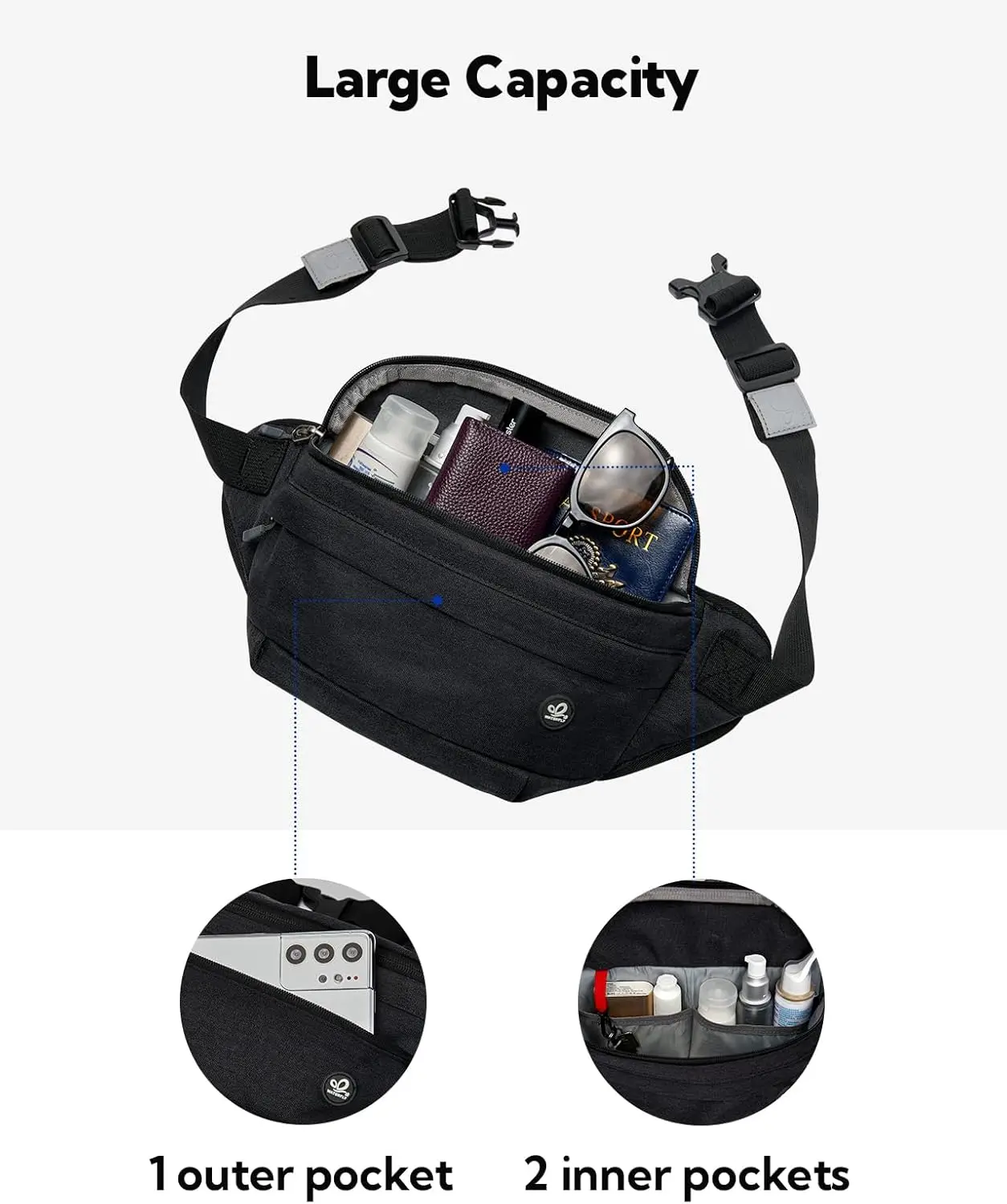 Поясная сумка для бега waterfly: поясная сумка для бега - Фотография_3