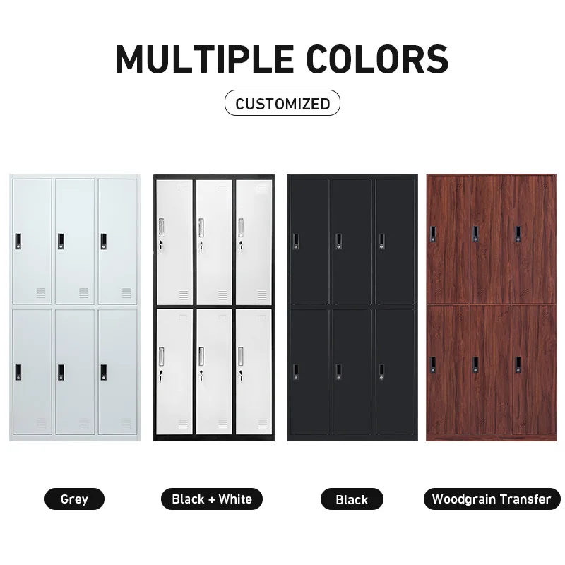 Стальной 6-дверный стальной шкаф almirah - Фотография_3