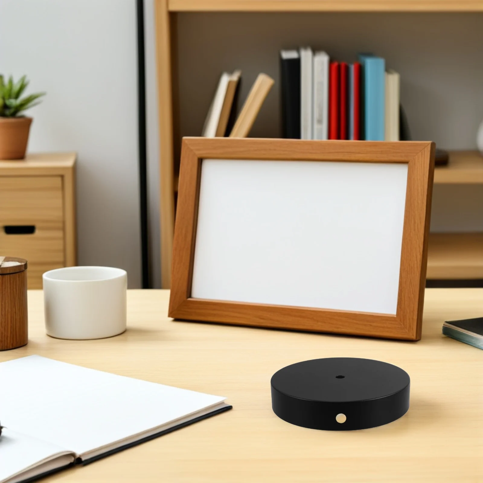 Цоколь лампы, черный круглый сверхмощный чугунный стенд - Фотография_5