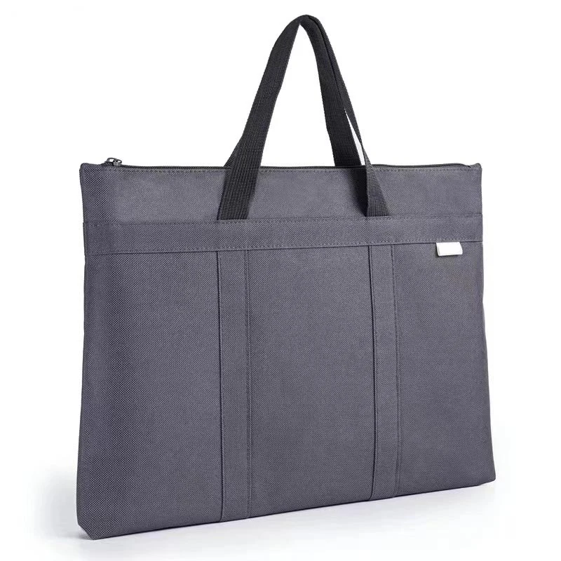 Утолщенный большой вместительный холщовый портфель из ткани оксфорд - Фотография_2