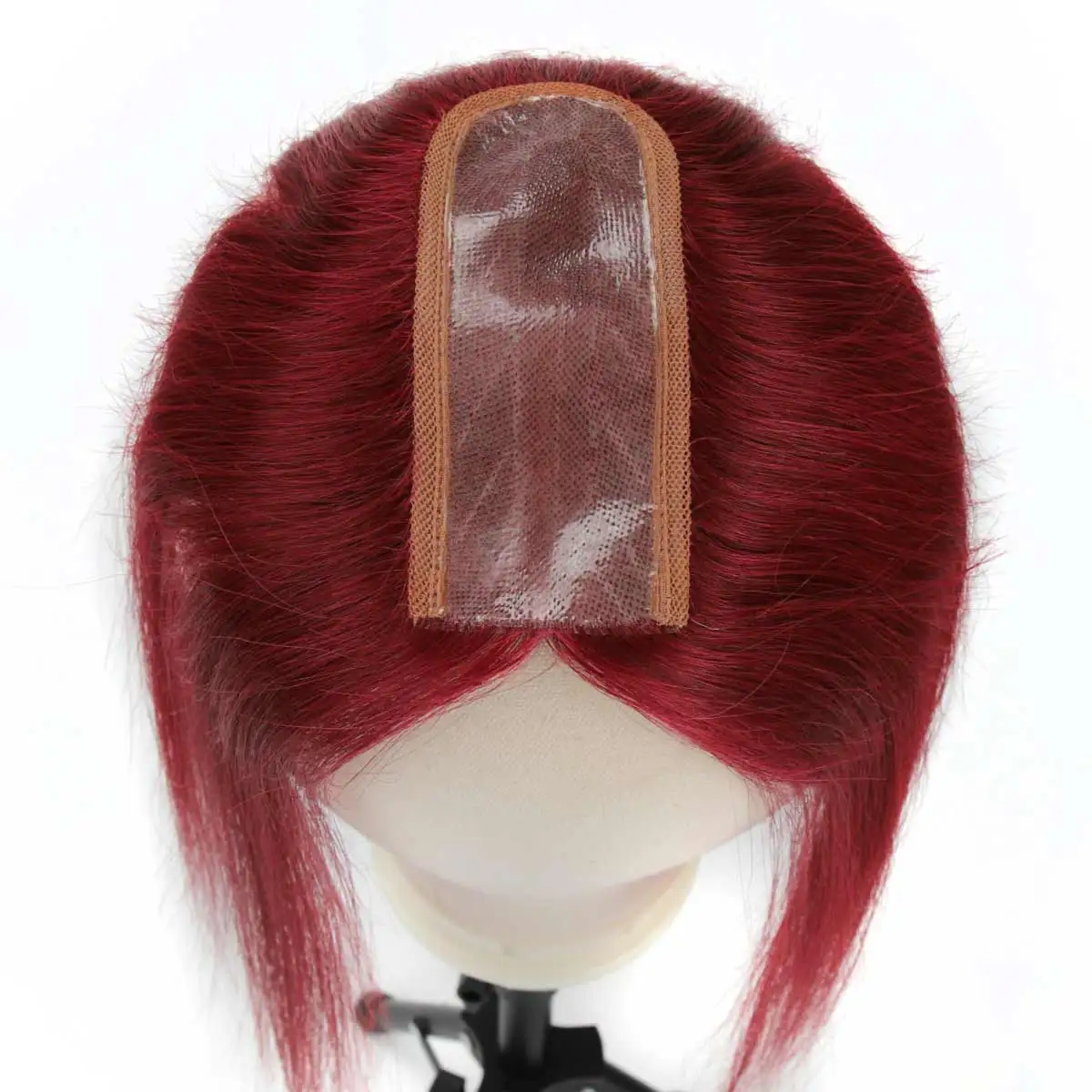 Tuw22 cherry red hair pu topper - Фотография_4