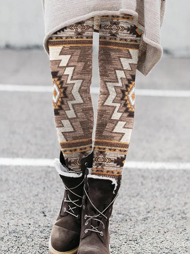 Женские леггинсы с графическим принтом черепа на хэллоуин - Фотография_3