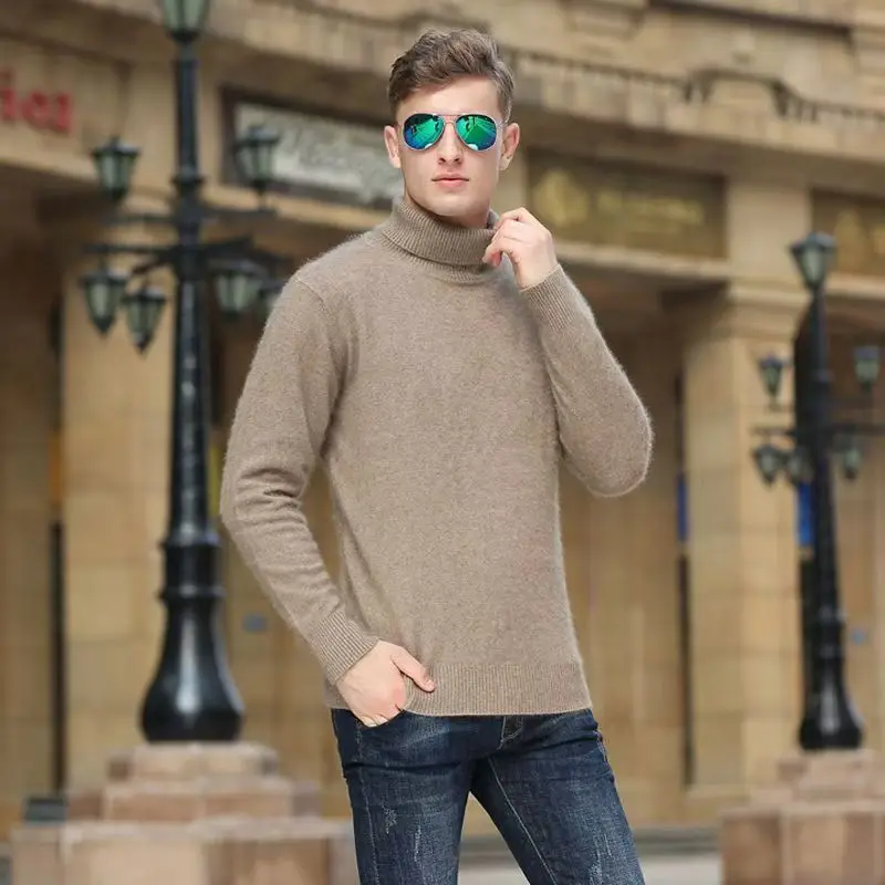 100% мужской норковый кашемировый свитер - Фотография_6