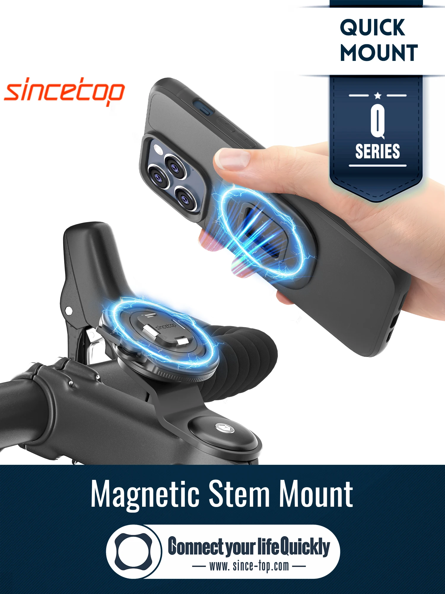 Держатель телефона с магнитным выносом для велосипеда