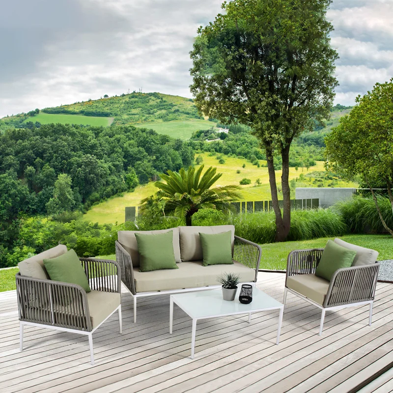 Лучшие продажи, серый удобный садовый диван