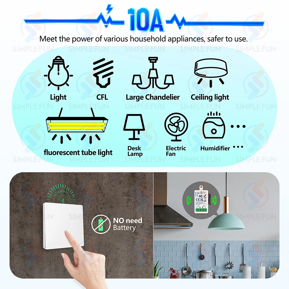 Беспроводной выключатель света 433 мгц - Фотография_3