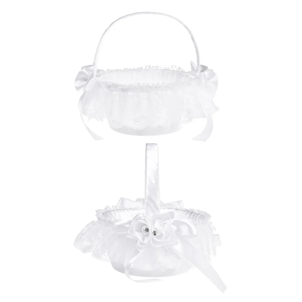 Элегантная кружевная корзина с цветами - Фотография_6