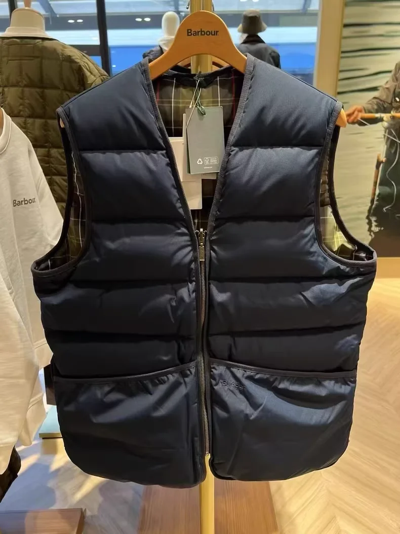 Свободный пуховый жилет barbour - Фотография_3