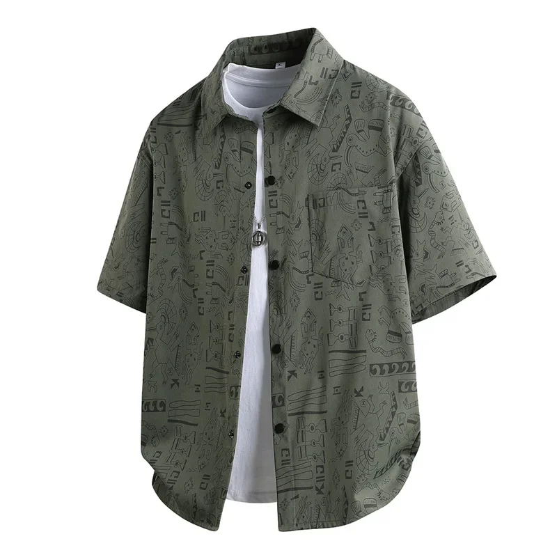 Летние рубашки с принтом l-9xl - Фотография_5