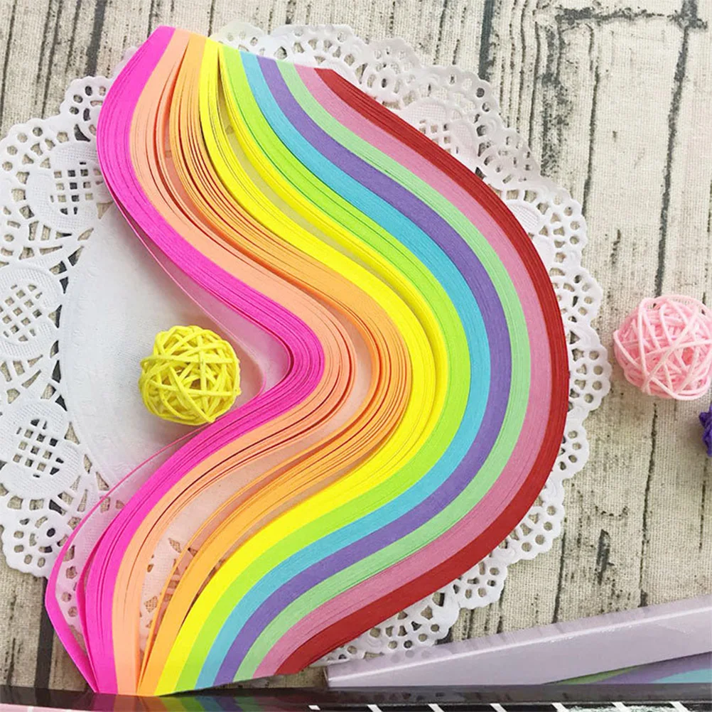 Бумажные двухсторонние полоски оригами со звездами для diy