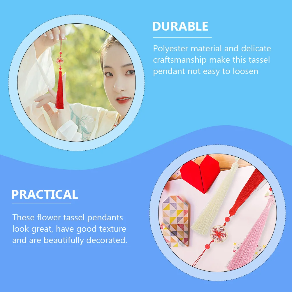 Diy красный кулон с кисточкой - Фотография_5