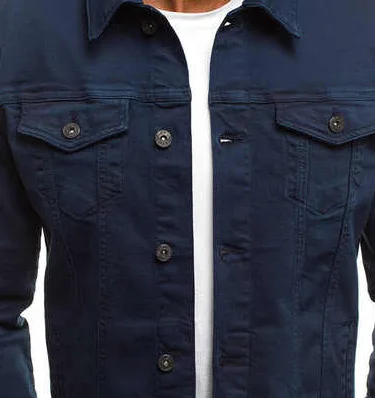 Заводская модная тонкая повседневная однотонная куртка на заказ - Фотография_5