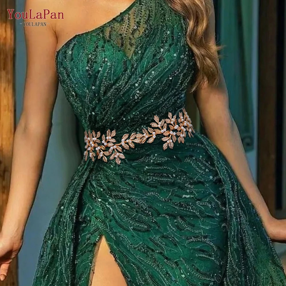 Youlapan свадебные ремни с листьями - Фотография_4