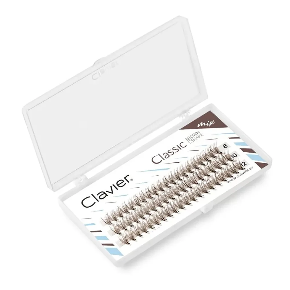 Классические коричневые ресницы clavier - Фотография_2