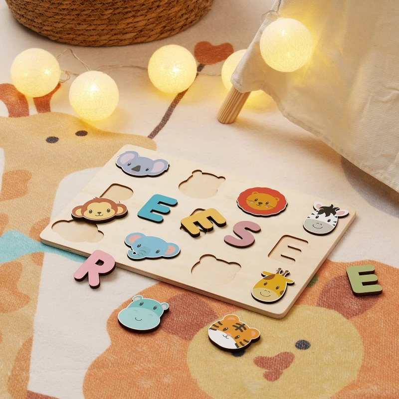 Персонализированные деревянные головоломки монтессори на заказ - Фотография_3