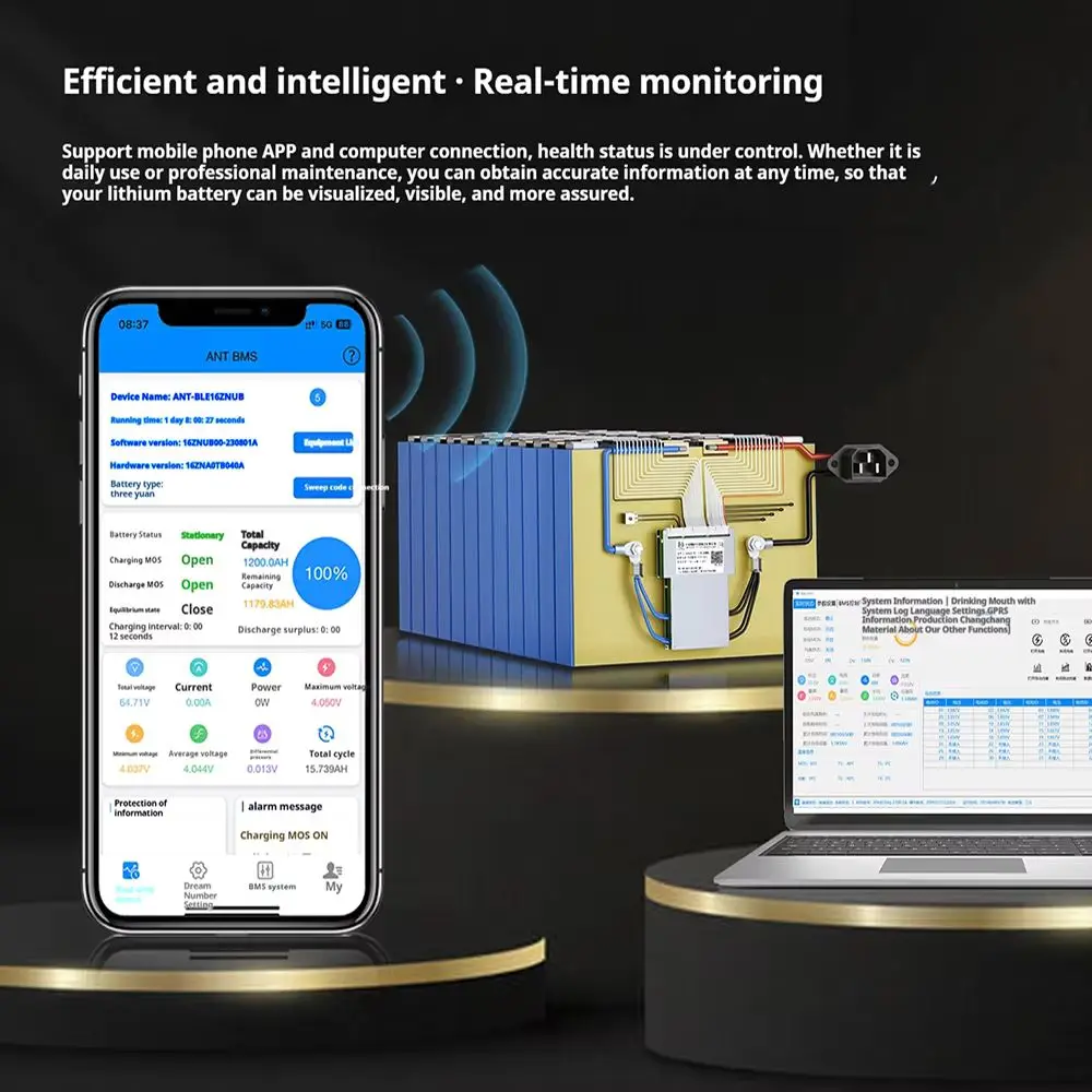 Ant bms 8s–22s 80a peak 200a smart - Фотография_3