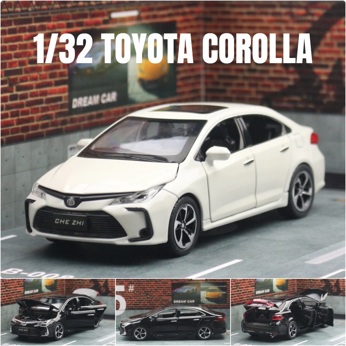 Гибридная игрушечная машинка toyota corolla для детей