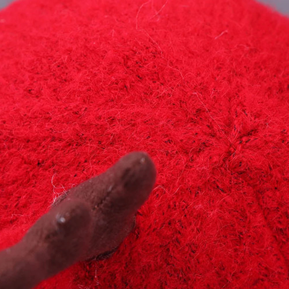 Детский чепчик, шерстяная шапка с утолщенными рогами - Фотография_4