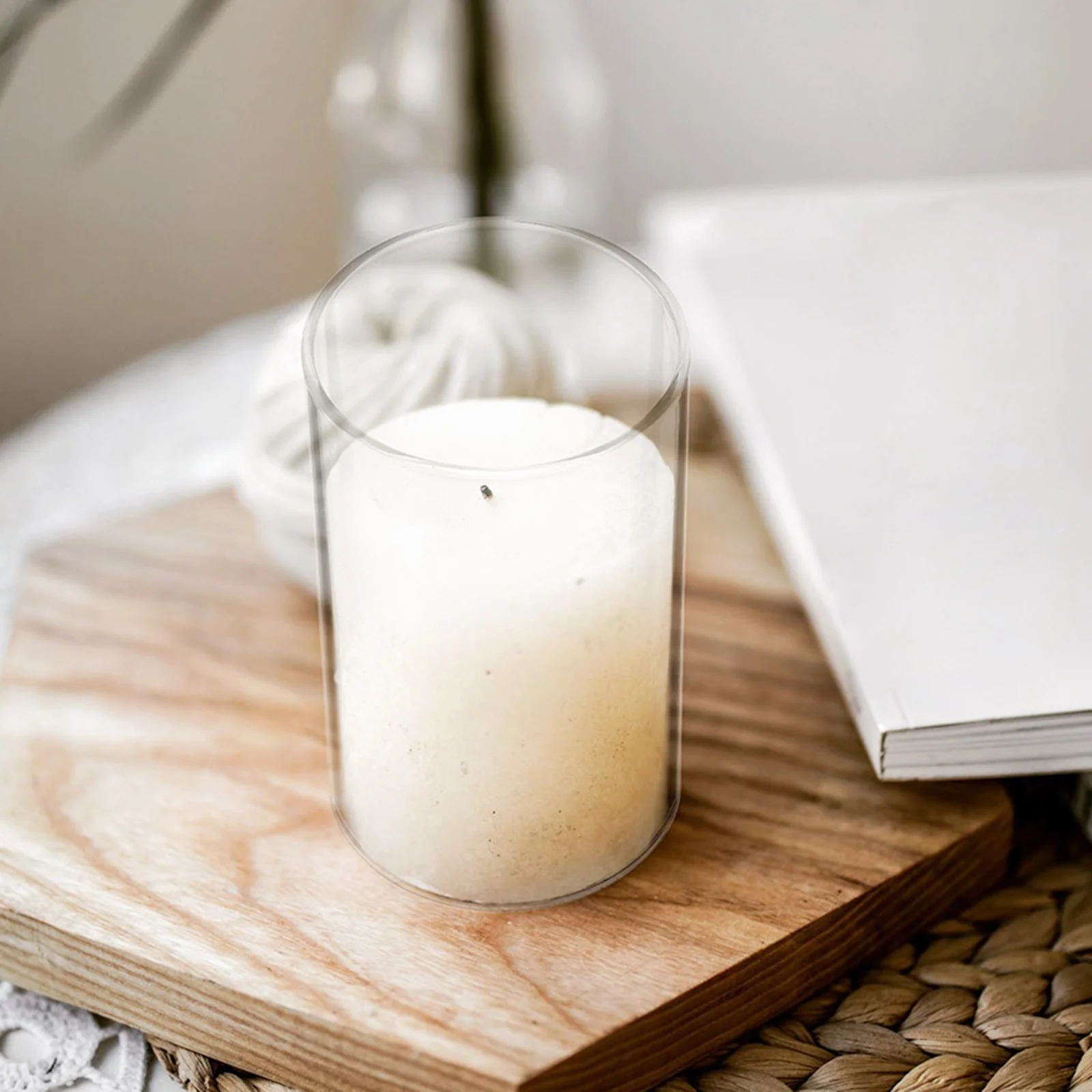 Прозрачные стеклянные крышки в форме цилиндра - Фотография_2