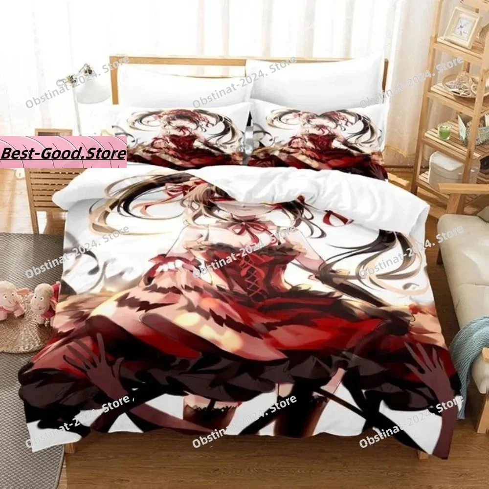 Аниме date a live kurumi tokisaki комплект постельного белья с принтом - Фотография_6