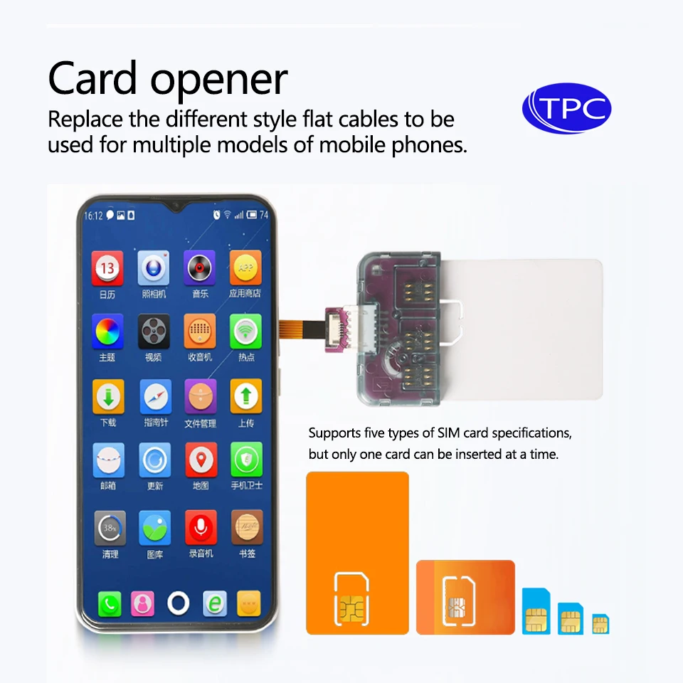 Tpc 4 в 1, инструмент для активации ic-карты телефона