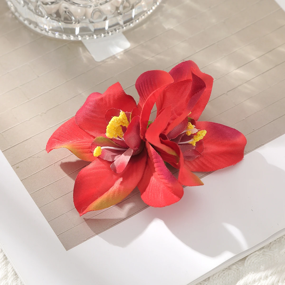 Awaytr элегантные маленькие заколки для волос с богемным цветком - Фотография_4