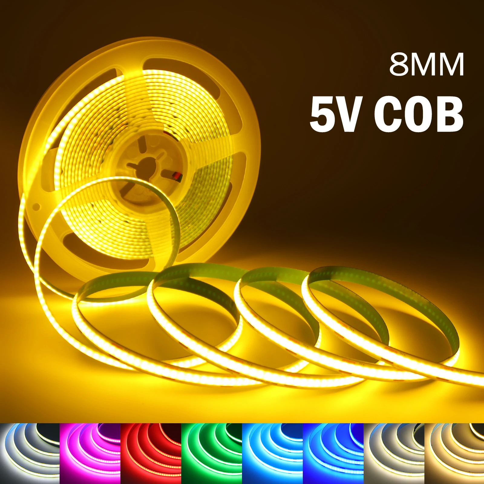 8 мм cob светодиодная лента 5 в - Фотография_2