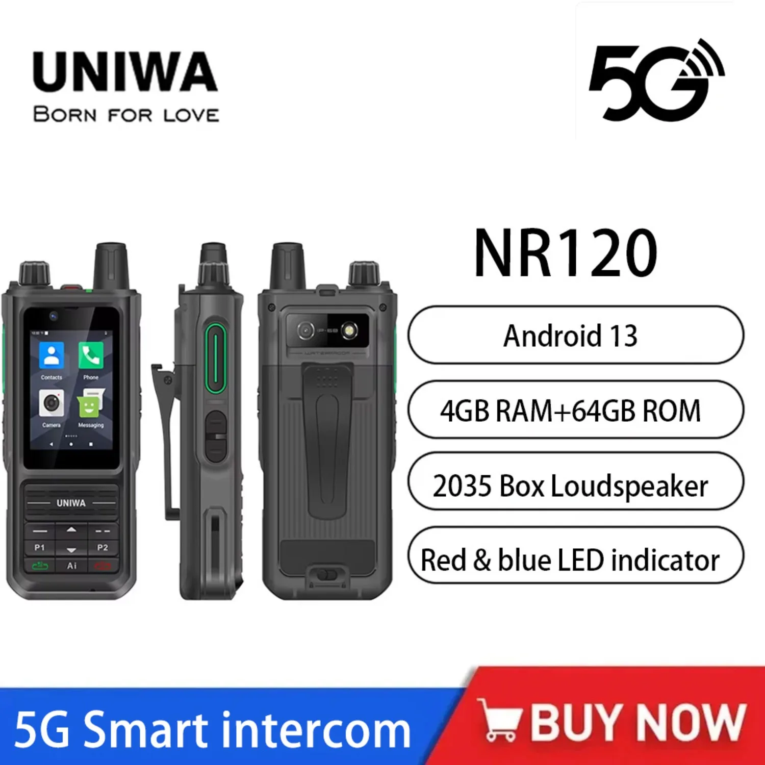 Новый uniwa nr120 5g черный прочный