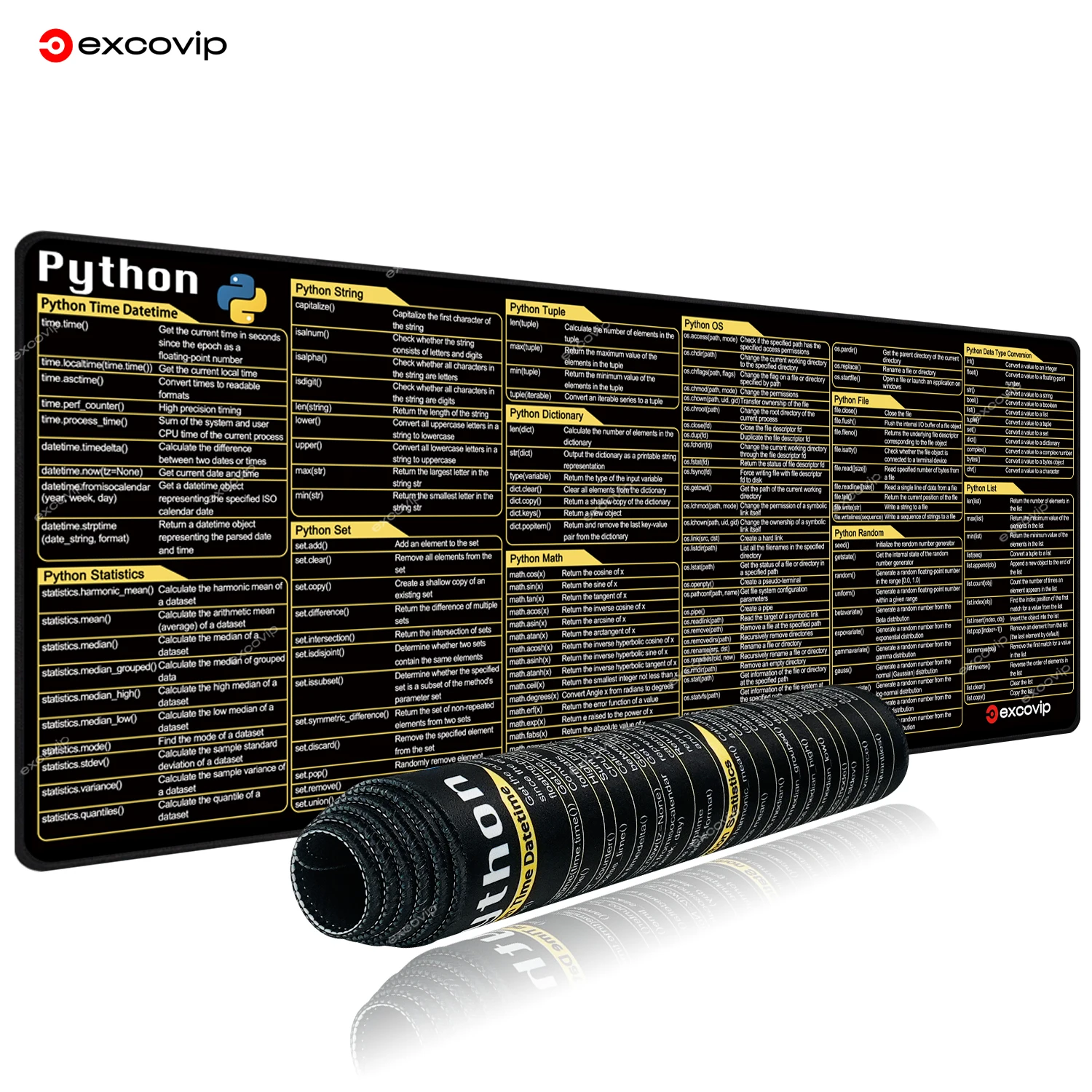 Коврик для мыши exco python с большими ярлыками