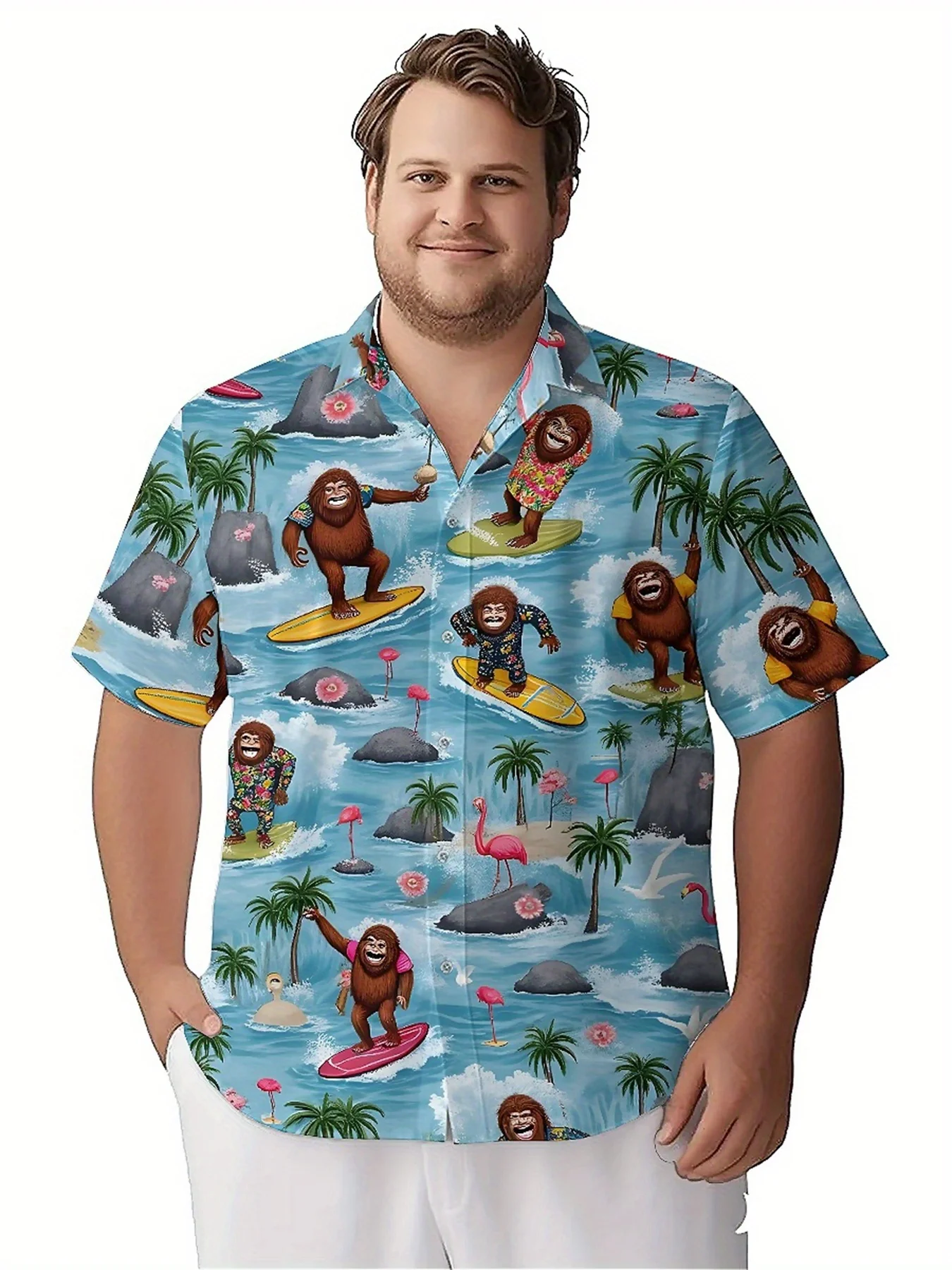 Мужские гавайские рубашки больших - Фотография_5
