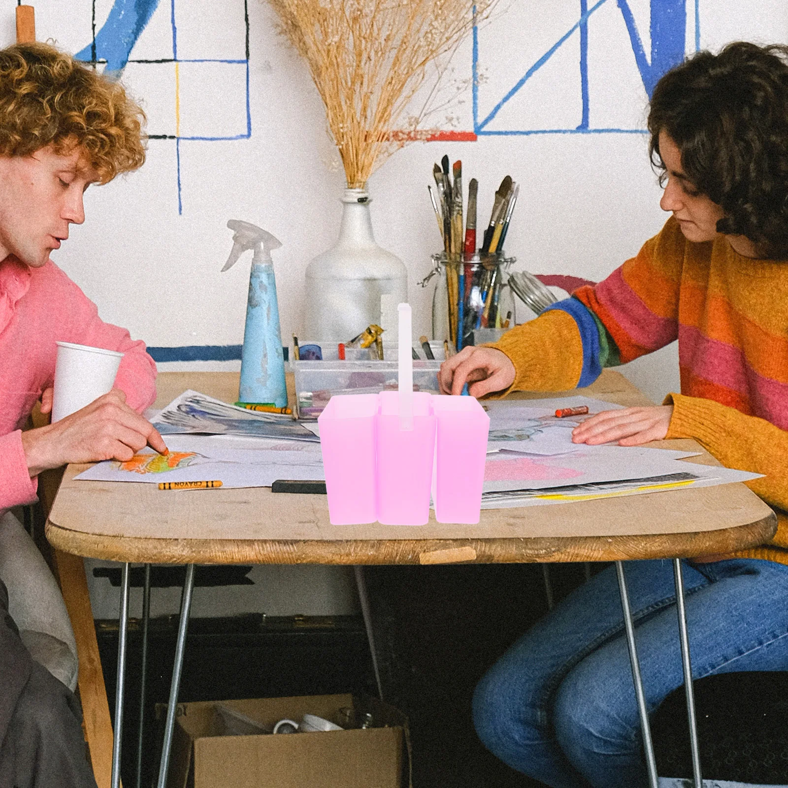 3-в-1 чашка для чистки кистей - Фотография_5