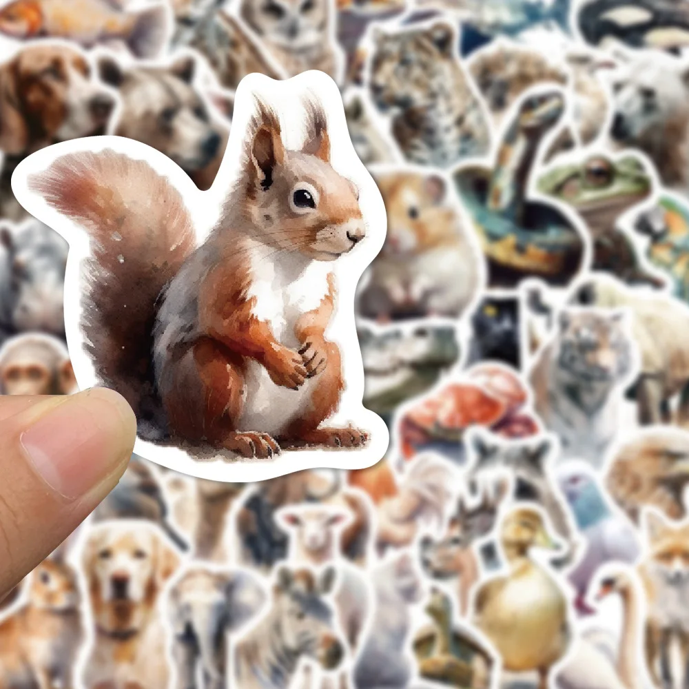 Милые мультяшные наклейки с изображением зоопарка - Фотография_2