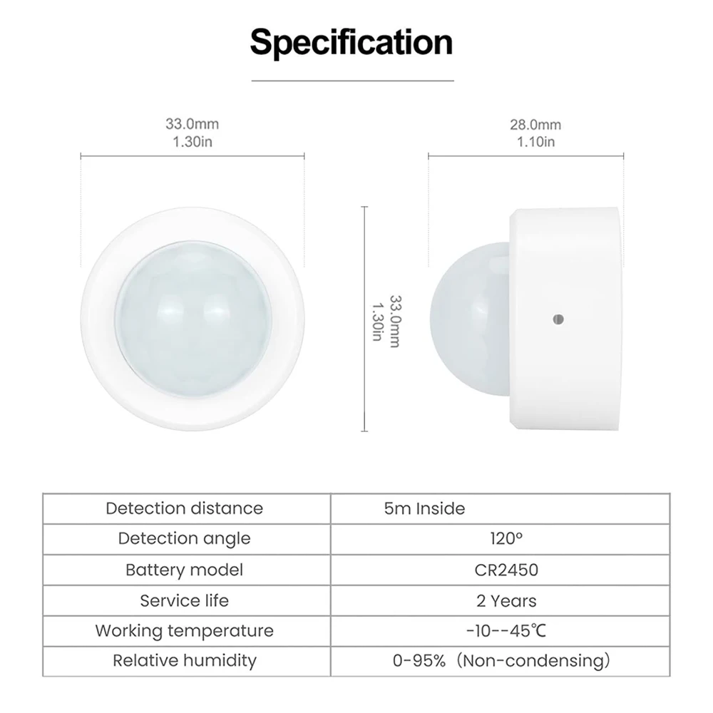 Zigbee mini pir датчик движения - Фотография_6