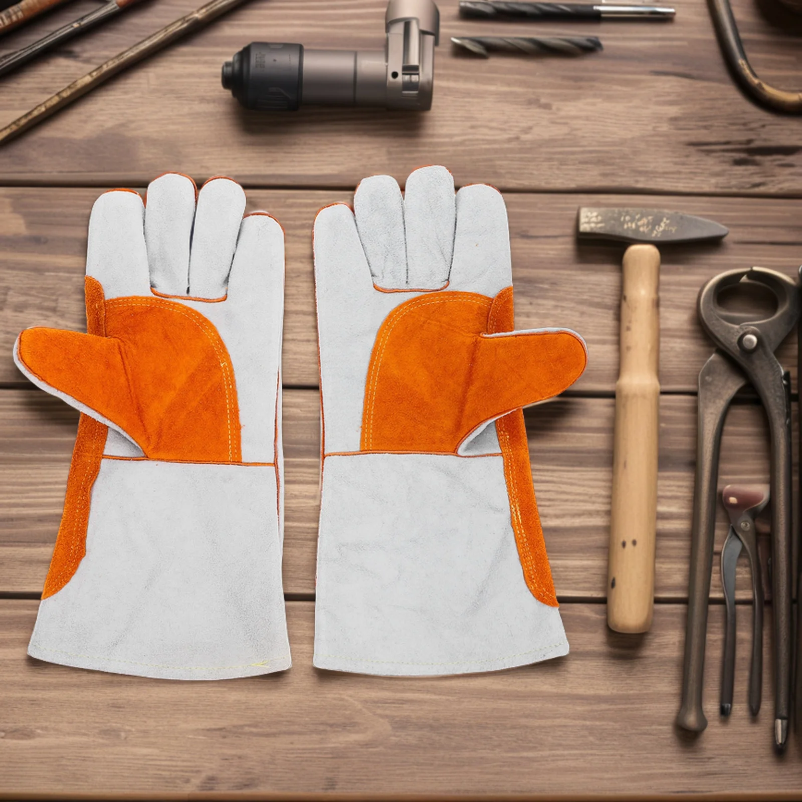 1 пара длинных сварочных перчаток - Фотография_4