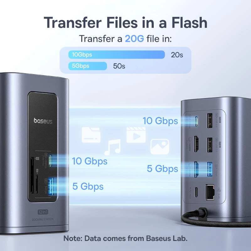 Адаптер baseus 12-в-1 usb c hub - Фотография_3