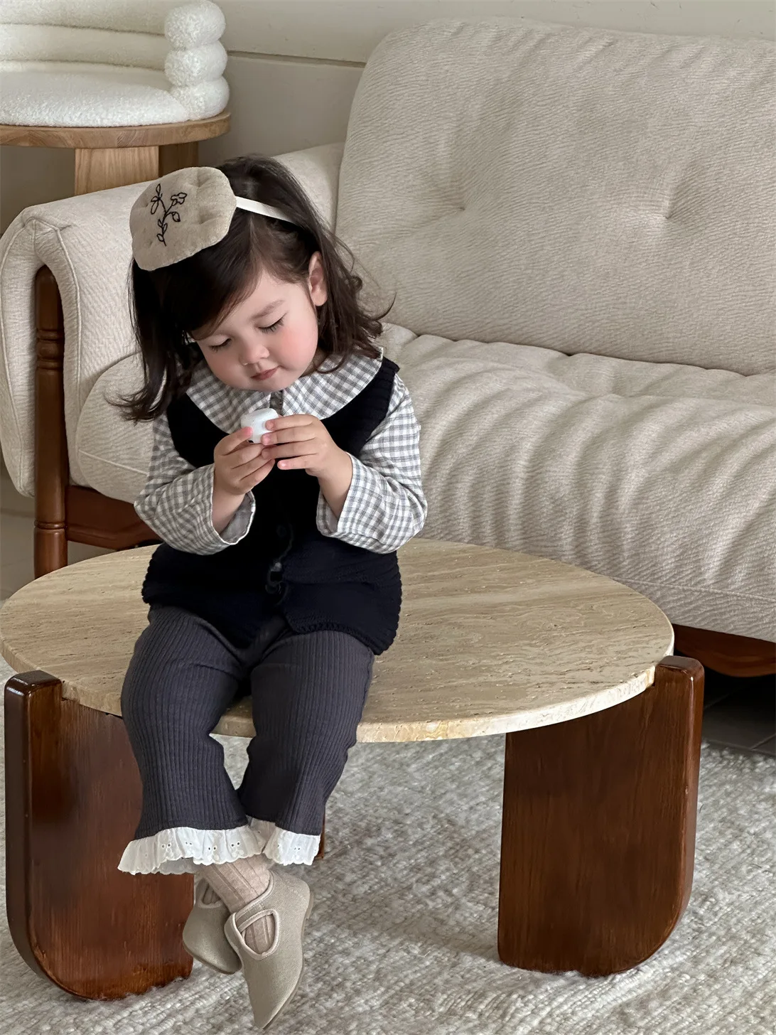 Новый детский вязаный жилет без рукавов - Фотография_3