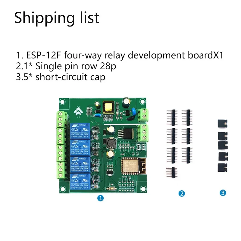 Power esp8266 wifi 4-полосный релейный - Фотография_3